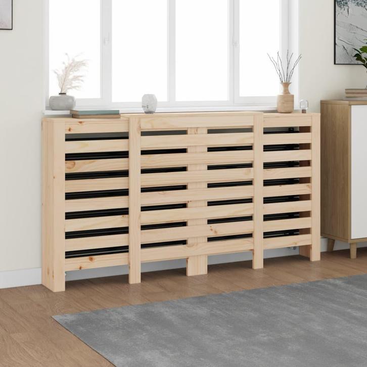 vidaXL Radiatorombouw 210x21x85 cm massief grenenhout, Doe-het-zelf en Verbouw, Verwarming en Radiatoren, Nieuw, Verzenden