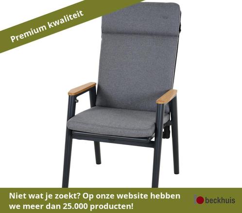 2 stuks Siena Garden Cortina Eetstoel grijs - Antraciet, Tuin en Terras, Tuinstoelen, Nieuw, Overige materialen, Ophalen of Verzenden