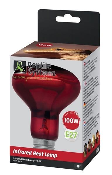 Reptile Systems Infrared Heat Lamp 100 Watt, Dieren en Toebehoren, Reptielen en Amfibieën | Toebehoren, Nieuw, Ophalen of Verzenden