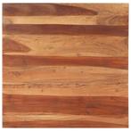 Acaciahout Tafelblad 80x80 | Retourdeal | 40% Korting, Huis en Inrichting, 50 tot 100 cm, Rustiek, Vierkant, Nieuw