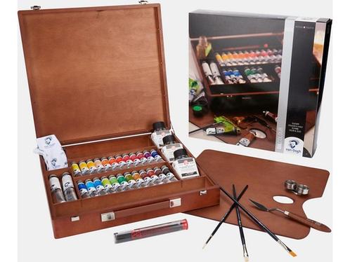 Van Gogh Olieverf kist Expert met 24 kleuren in tubes van 20, Huis en Inrichting, Woonaccessoires | Overige, Nieuw, Verzenden