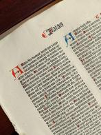 Nicolaus de Lyra - Sheet from Incunable Biblia latina (