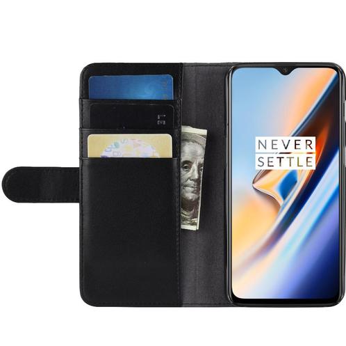 ProGuard OnePlus 6T Wallet Hoesje Echt Leder Zwart, Telecommunicatie, Mobiele telefoons | Hoesjes en Frontjes | Overige merken