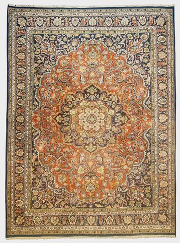 Groot perzisch tapijt Mashad 350x250 wollen vloerkleed hand beschikbaar voor biedingen