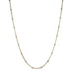 Gouden bolletjes collier 43.5 cm 14 karaat, Verzenden, Zo goed als nieuw, Goud, Goud