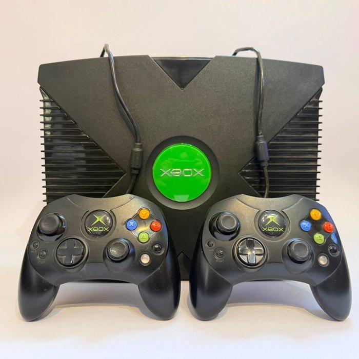 Microsoft - Xbox Original Console + 2 Official Controller, Spelcomputers en Games, Spelcomputers | Overige Accessoires