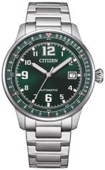 Citizen NJ0190-51X Urban Military Mechanical horloge, Sieraden, Tassen en Uiterlijk, Horloges | Heren, Staal, Staal, Verzenden