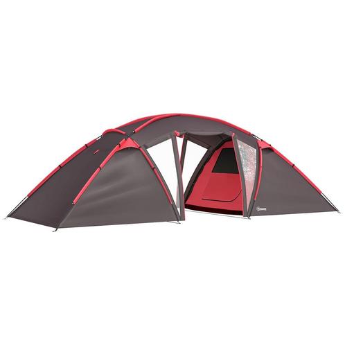 Tunneltent - Ruim - Verlichting - Grijs, Caravans en Kamperen, Tenten, Nieuw, Ophalen of Verzenden