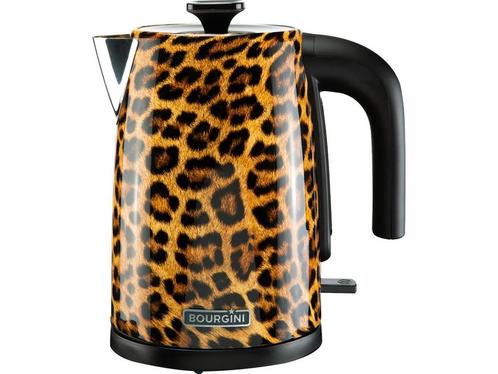 Bourgini Trendy Panter Waterkoker - Stijlvolle Waterkoker, Huis en Inrichting, Woonaccessoires | Overige, Zo goed als nieuw, Verzenden
