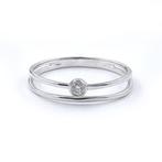 Zonder Minimumprijs - Ring - 18 karaat Witgoud - 0.06ct. tw., Sieraden, Tassen en Uiterlijk, Ringen, Nieuw