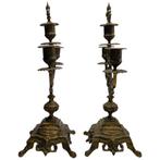 Louis XV Style with Floral and Lion Head - Kandelaber -