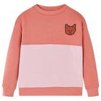 vidaXL Kindertrui blokontwerp 128 roze, Verzenden, Nieuw