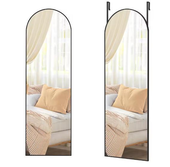 Grote Spiegel voor Wand of Deur met Aluminium Frame (57), Huis en Inrichting, Kasten | Overige, Nieuw, Verzenden