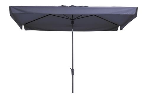 Madison stokparasol Delos luxe Safier Blue 200x300 cm., Tuin en Terras, Parasols, Stokparasol, Nieuw, Kantelbaar, Verzenden