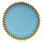 Cupcake Cups PME Blauw met Gouden Rand 30 stuks, Hobby en Vrije tijd, Taarten en Cupcakes maken, Nieuw, Verzenden