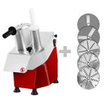 GGM Gastro | Elektrische groentesnijder - 550 Watt - Rood -, Verzenden