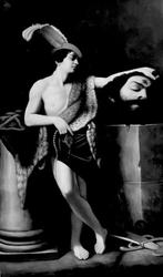 Escuela europea (XX) After Guido Reni - David con la cabeza, Antiek en Kunst, Kunst | Schilderijen | Klassiek