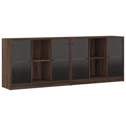 Bruin Eiken Boekenkast 204cm - - Retourdeal - Stijlvol!, Huis en Inrichting, Kasten | Boekenkasten, 25 tot 50 cm, Nieuw, Minder dan 100 cm