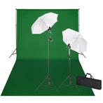 vidaXL Studioset met groene achtergrond en lampen 600x300 cm, Audio, Tv en Foto, Fotografie | Fotostudio en Toebehoren, Verzenden