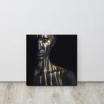 Luxe Acrylglas Kunstwerk met Bladgoud – Liquid Gold Portret, Nieuw