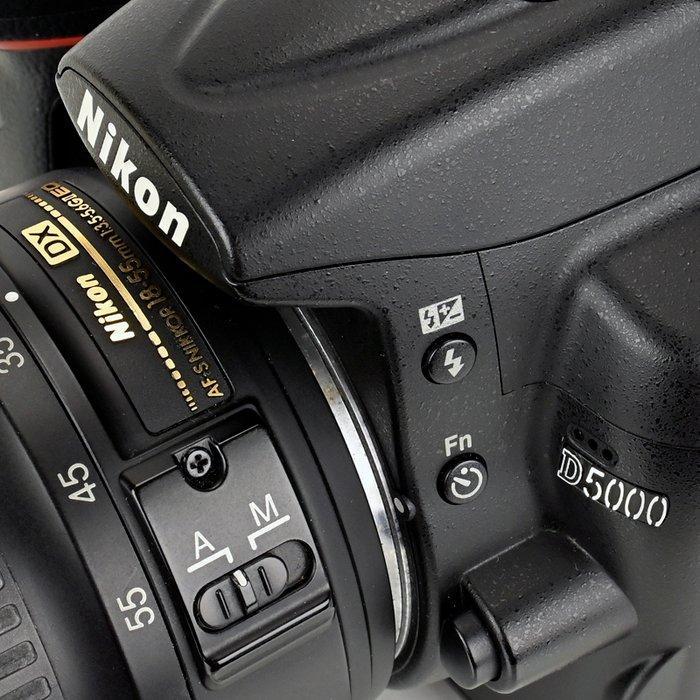 Nikon D5000 + AF-S 18-55mm zoomlens Digitale reflex camera, Audio, Tv en Foto, Fotocamera's Digitaal