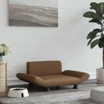 vidaXL Hondenmand 70x45x28 cm stof bruin, Verzenden, Nieuw