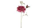 Kunstbloem Roos Fuchsia/Goud | Countryfield | L9B16H81CM, Nieuw, Verzenden