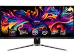 Msi - UWQHD Gaming Monitor - 34 inch, Computers en Software, Monitoren, Gaming, Msi, Verzenden, In hoogte verstelbaar