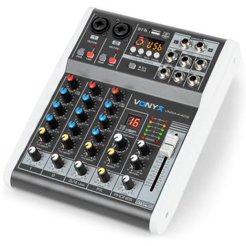 (B-Stock) Vonyx VMM-K402 4-kanaals mixer met USB-interface beschikbaar voor biedingen