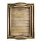 dienblad mango hout rechthoek 45/40/36 x 35/30/25 x 4cm (set, Huis en Inrichting, Verzenden, Nieuw