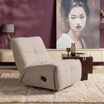 Relaxfauteuil Lazy | Taupe, Ophalen of Verzenden, Nieuw