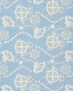 Broderie Denim Bloemen Licht Blauw, Nieuw, Blauw
