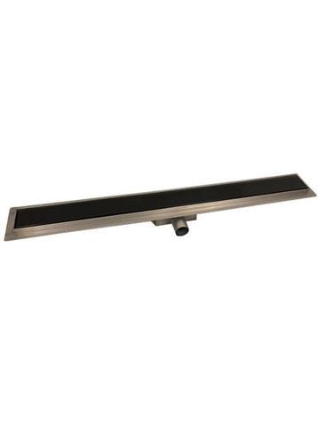 Luxe douchedrain zwart met glasplaat 70 80 90 en 100 cm beschikbaar voor biedingen