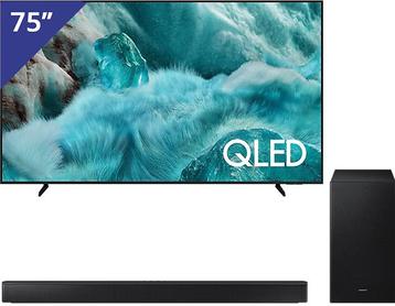 Samsung 75 inch QLED 4K TV + Soundbar met Subwoofer beschikbaar voor biedingen