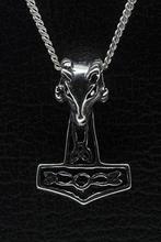 Zilveren Hamer van Thor met Ram ketting hanger - klein, Verzenden, Nieuw