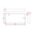 Inbouwnis Met LED Verlichting Aquasplash Lucio 60x30 Mat, Doe-het-zelf en Verbouw, Ophalen of Verzenden, Nieuw