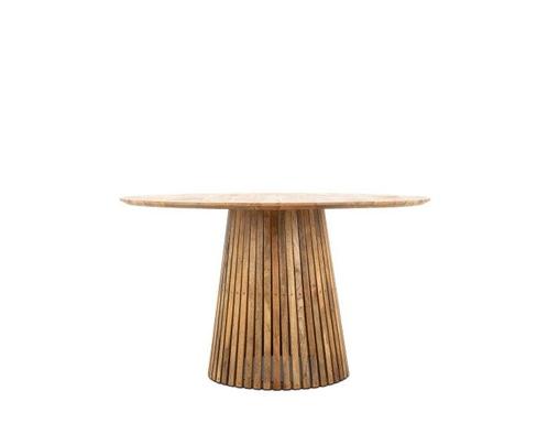 Eettafel Nara rond mangohout 130 cm, Huis en Inrichting, Tafels | Eettafels, Nieuw, Ophalen of Verzenden