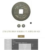 China, Qing-dynastie Qian Long (1735-1796). 1 Cash 1736-1850