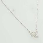 Halsketting - 14 karaat Witgoud - 0.59ct. tw. Diamant, Sieraden, Tassen en Uiterlijk, Kettingen, Nieuw