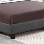 Gestoffeerd bed Verona - 120 x 200cm - Donkergrijs - LED ver, Verzenden, Nieuw