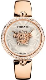 Versace VCO110017 Palazzo dames horloge 38 mm, Overige merken, Staal, Staal, Verzenden