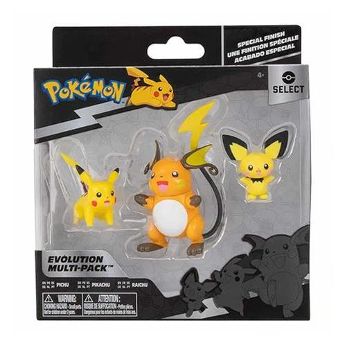 Jazwares Pokémon Select Figure 3-Pack-Pichu / Pikachu /, Verzamelen, Beelden en Beeldjes, Nieuw, Ophalen of Verzenden