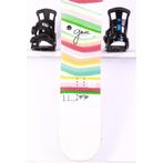 145 151 dames snowboard GNU B-NICE 2023, White, ROCKER, Sport en Fitness, Verzenden, Gebruikt