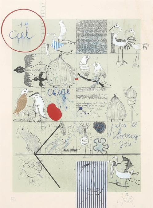 Christian Silvain (1950), 1er Ciel, Antiek en Kunst, Kunst | Litho's en Zeefdrukken