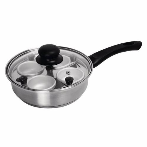 Ei-pocheer steelpan - voor 4 eieren, Zakelijke goederen, Horeca | Keukenapparatuur, Nieuw in verpakking, Verzenden