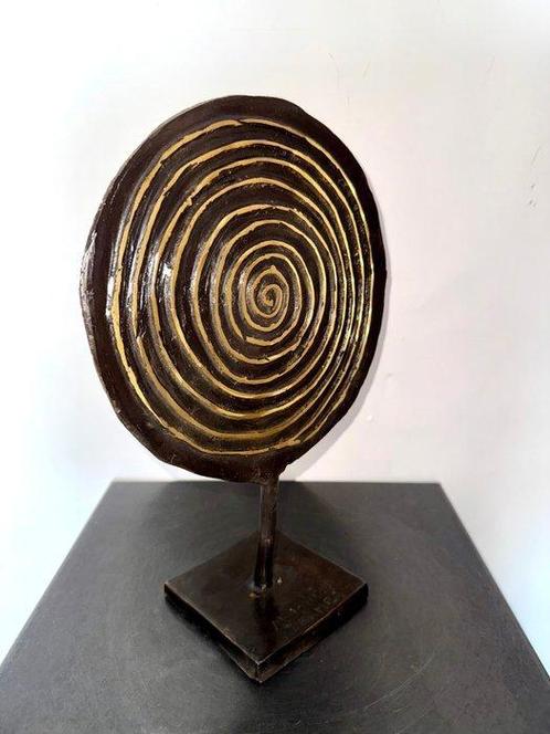 Derme Abdoulaye - sculptuur, Soleil - 31 cm - Gepatineerd, Antiek en Kunst, Curiosa en Brocante