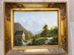 J H J Nooteboom (1811 - 1878) - Landschap met wandelaars