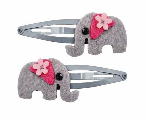Haarspeld Klikklak Olifant Vilt Licht Grijs, Sieraden, Tassen en Uiterlijk, Uiterlijk | Haarverzorging