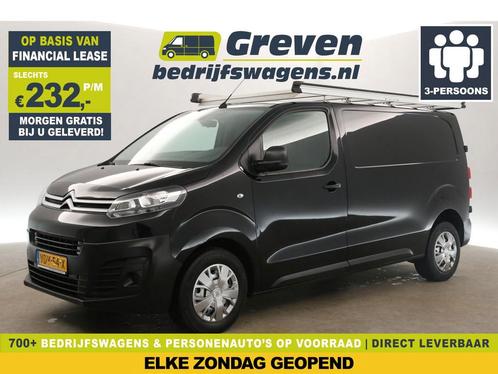 Citroën Jumpy 2.0 BlueHDI L2H1 Airco Cruise PDC 3Pers €232pm, Auto's, Bestelauto's, Handgeschakeld, Diesel, Zwart, Citroën, Verzenden