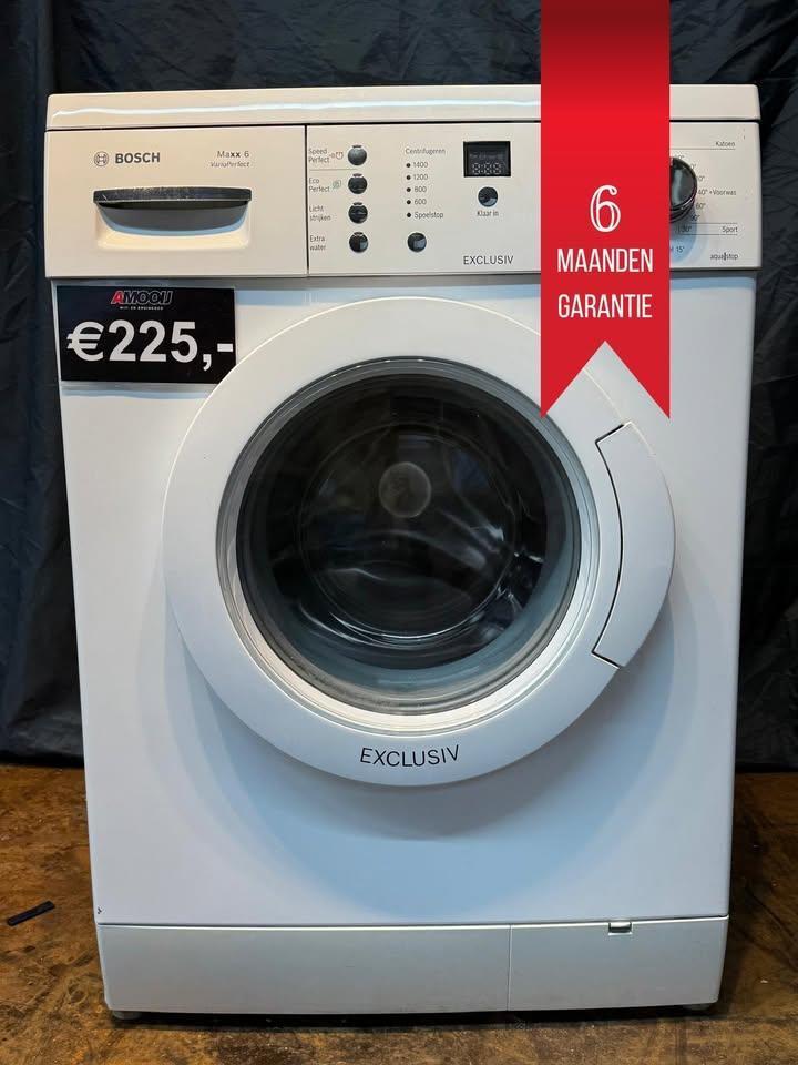 Tweedehands Bosch wasmachine met garantie, Witgoed en Apparatuur, Wasmachines, 85 tot 90 cm, 1200 tot 1600 toeren, 6 tot 8 kg